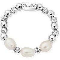 Chlobo Triple Sparkle Pearl Ring