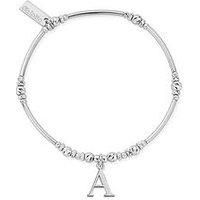 Chlobo Silver Iconic Initial Bracelet