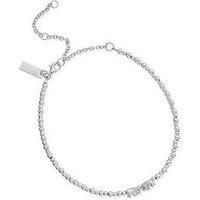 ChloBo Sterling Silver Mini Cute Lucky Elephants Anklet SANMC4038