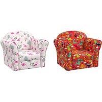 Kid'S Flamingo Printed Mini Sofa Chair - 2 Colours