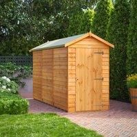 12X4 Power Overlap Apex Windowless Shed