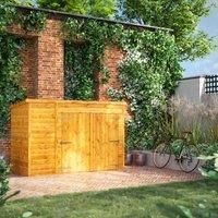 Power 8' x 4' Pent Bike Shed