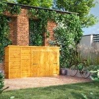 Power 10' x 2' Pent Bike Shed