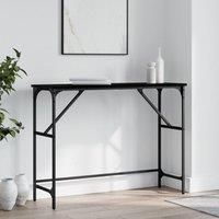 Console Table Black 100x32x75 cm Engineered Wood