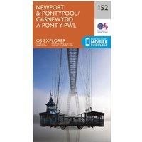 Ordnance Survey Explorer 152 Newport & Pontypool Map With Digital Version, Orange