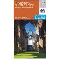 Ordnance Survey Explorer 167 Thornbury, Dursley & Yate Map With Digital Version, Orange