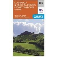 OS Explorer Map (186) Llandeilo and Brechfa Forest