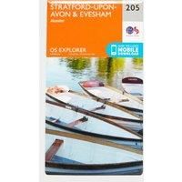 Stratford-upon-Avon & Evesham Map | Alcester | Ordnance Survey | OS Explorer Map 205 | England | Walks | Hiking | Maps | Adventure