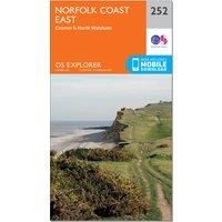 Ordnance Survey Explorer 252 Norfolk Coast East Map With Digital Version, Orange