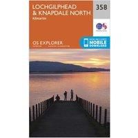 Ordnance Survey Explorer 358 Lochgilphead & Knapdale North Map With Digital Version, Orange