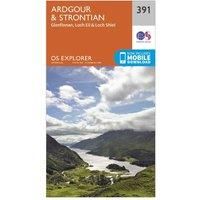 OS Explorer Map 391 Ardgour and Strontian OS Explorer Paper Map