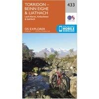 Ordnance Survey Explorer 433 Torridon - Beinn Eighe & Liatach Map With Digital Version, Orange/Orange