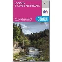 Ordnance Survey Landranger 71 Lanark & Upper Nithsdale Map With Digital Version, Pink