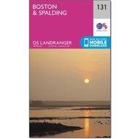 Ordnance Survey Landranger 131 Boston & Spalding Map With Digital Version, Pink