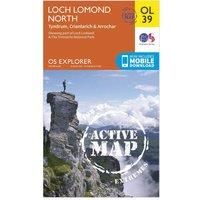 OS Explorer ACTIVE OL39 Loch Lomond North (OS Explorer Map)