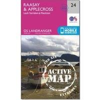 Landranger Active (24) Raasay & Applecross, Loch Torridon & Plockton (OS Landranger Active Map)