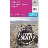 Ordnance Survey Landranger Active 85 Carlisle & Solway Firth, Gretna Green Map With Digital Version, D/D