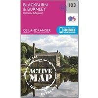 Blackburn & Burnley, Clitheroe & Skipton by Ordnance Survey (2016) map