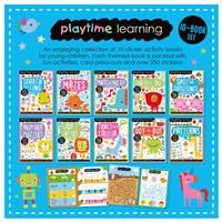 Playtime Learning Sticker Activity 10 books Collection Set  | Make Believe Ideas