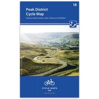 Peak District Cycle Map 18 (Cycle Maps UK): Features Manchester, Leeds, Derby and Sheffield