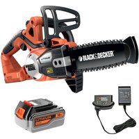 Black and Decker GKC1820L 18v Cordless Chainsaw 200mm 1 x 4ah Li-ion Charger