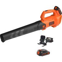 Black and Decker BCBL200L 18v Cordless Axial Garden Leaf Blower 2 x 2ah Liion Charger