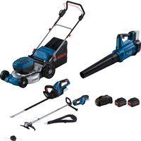 Bosch Professional 4 Piece 18v Cordless Brushless Garden Set 2 x 5.5ah Li-ion Charger