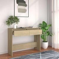 Console Table Sonoma Oak 100x35x76.5 cm Engineered Wood