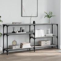 Console Table Grey Sonoma 160x29x75 cm Engineered Wood